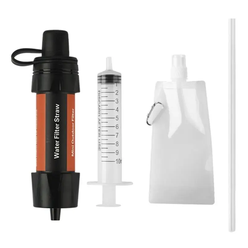 A24U For Hiking Water Filter Straw For Camping Portable Water Purifier For Backpacking Emergency Survival Gear