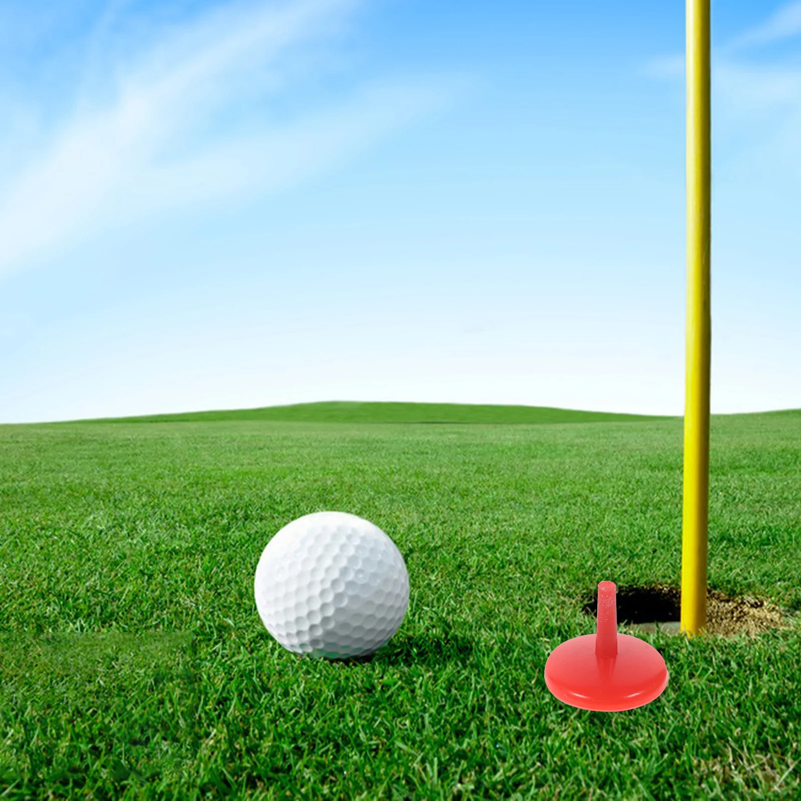 

50 Pcs Golf Ball Mark Marker Indoor Round for Green Markers Plastic Accessories