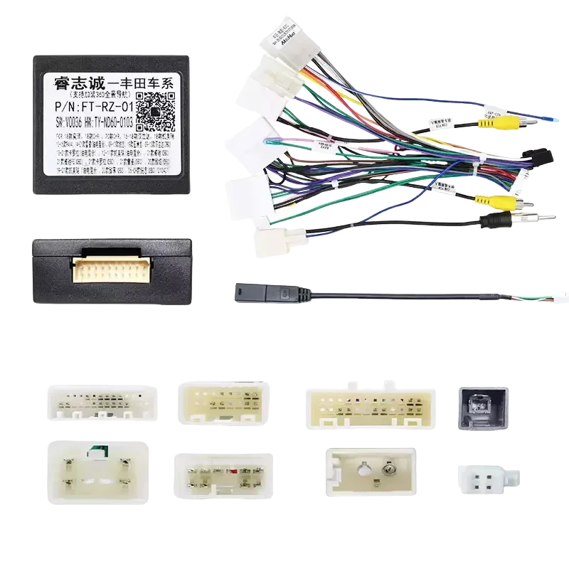 Canbus Box FT-RZ-01 FT-RZ-02 For Toyota Corolla/Camry/CHR /RAV4/ LAND CRUISER With Wiring Harness Power Cable Android Car Radio