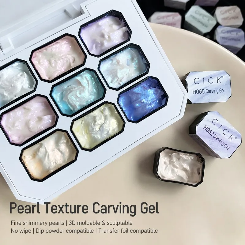 Fantasy Aurora‑acetate Texture UV Gel Polish, Nine‑grid High‑gloss Satin‑finish Modeling Compound, Stereo Manicure Sculpting