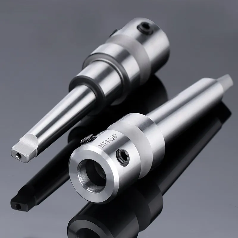 Adaptador de soporte de broca hueca para trabajo de Metal, cortador anular, Arbor, Morse, ajuste cónico, MT2, MT3, 3/4 pulgadas, 1 ud.