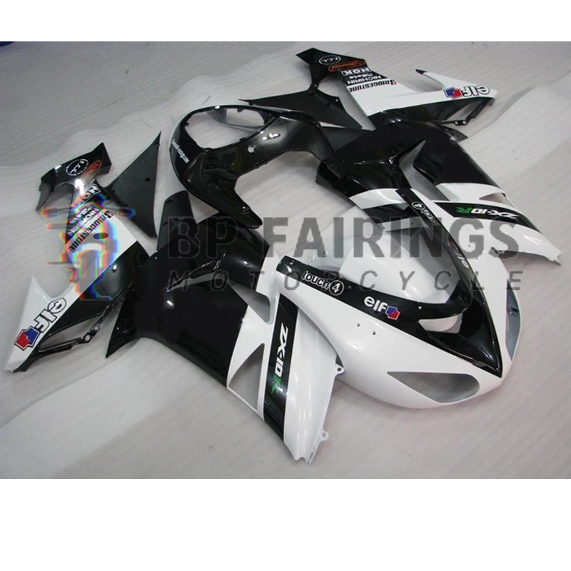 Fairing Kit For KAWASAKI NINJA ZX-10R Motorcycle Full fairings ZX10R 06 07 ZX1000 2006 2007 Bodyworks set Black White