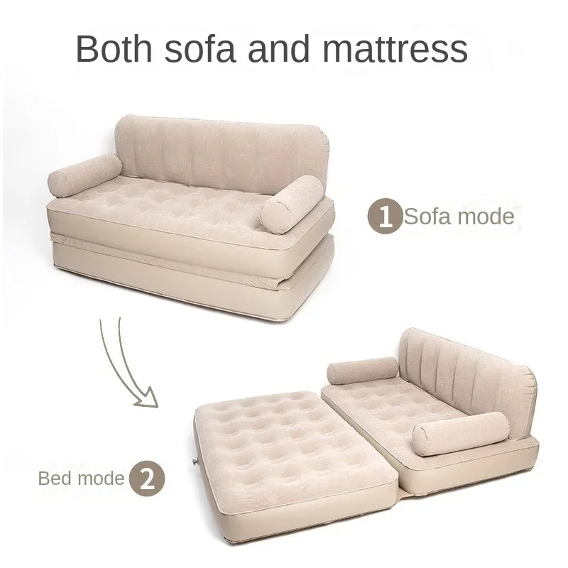 Para Material de felpa, sofá totalmente automático, colocación de suelo, tienda de campaña plegable portátil, colchón inflable perezoso para el hogar