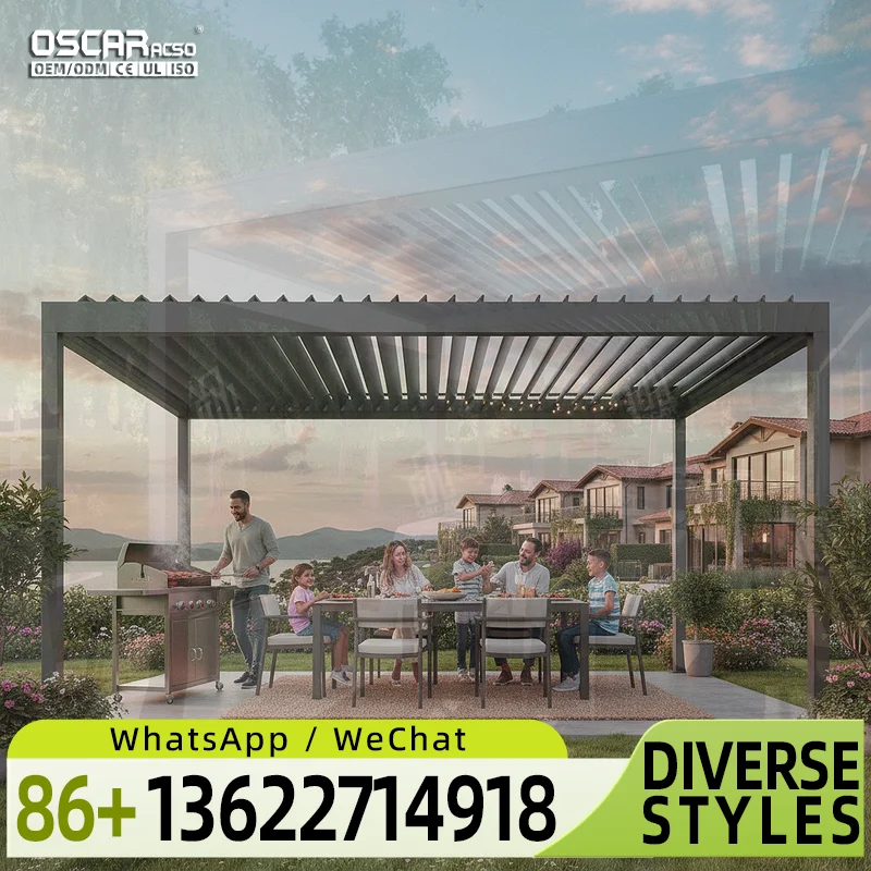 Custom Made High Grade Durable Easily Assembled EcoFriendly Windproof Patio Pergola for US Backyard Garden Balcony pergola