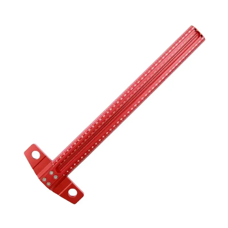 

Precision Marking T-Rule Standard Aluminum Alloy T-Square Woodworking Scriber Positioning Marking T Ruler