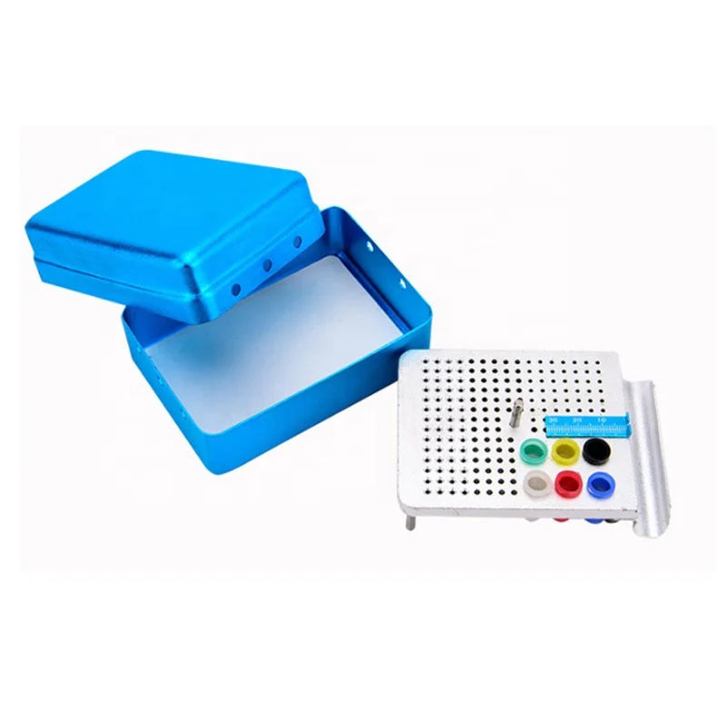 2-Layer 180-Hole Sterilizing Dentals Document Tool Holder Solid Internal Knife Organizer Aluminum Container Box in 180 Hole