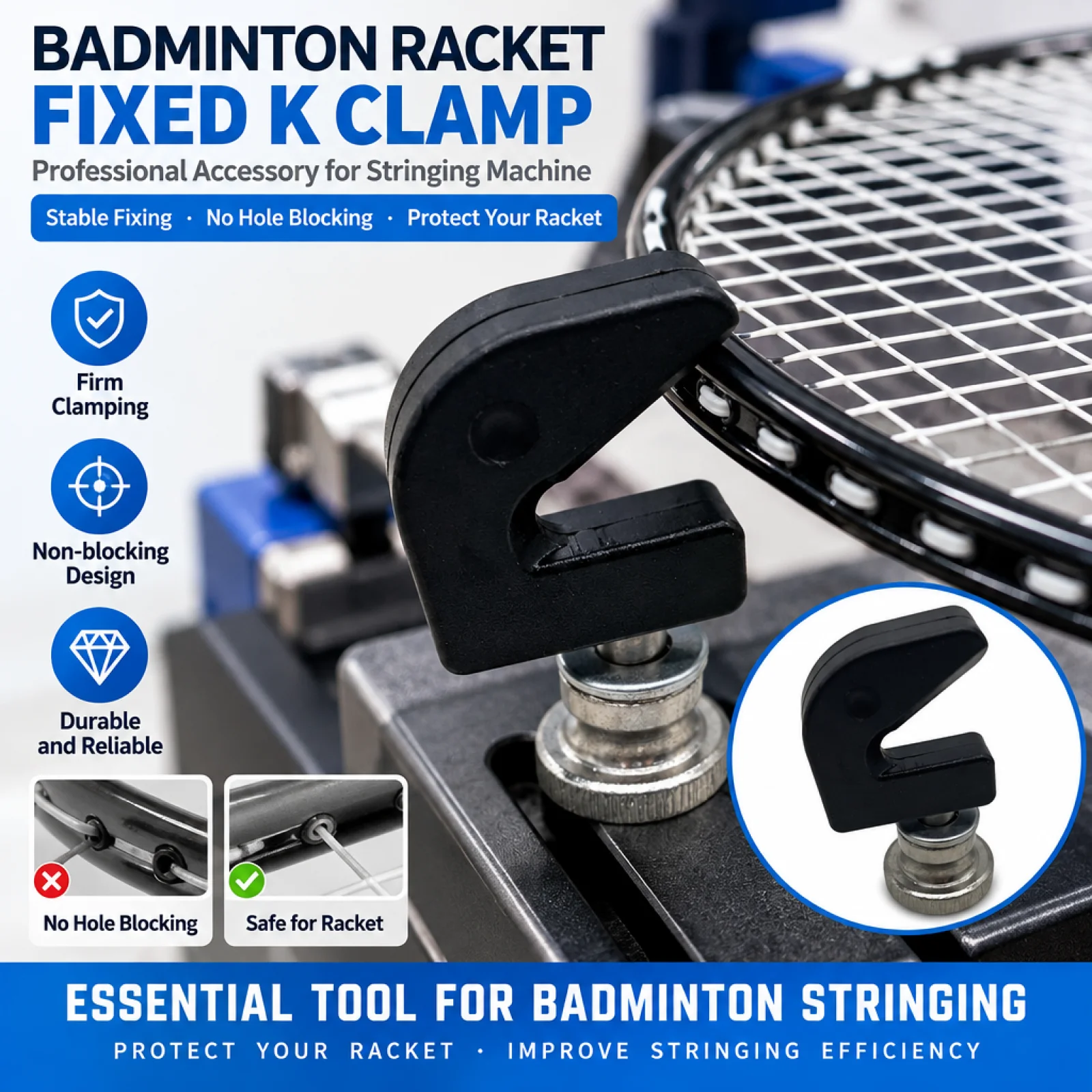 Professional Badmintons Stringing Machine Tennis Racquet Stringer Accessories