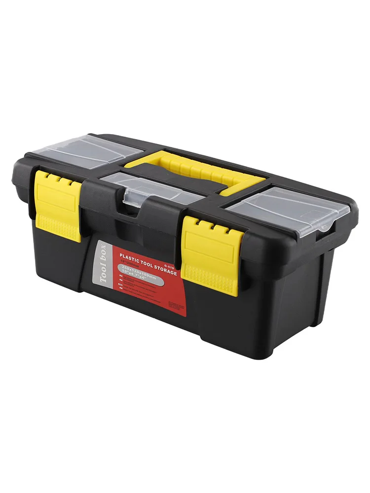 10Inch Two-Layer Plastic Toolbox Mini Multi-Functional Accessories Box Electrician Carpenter Electric Drill Storage Box