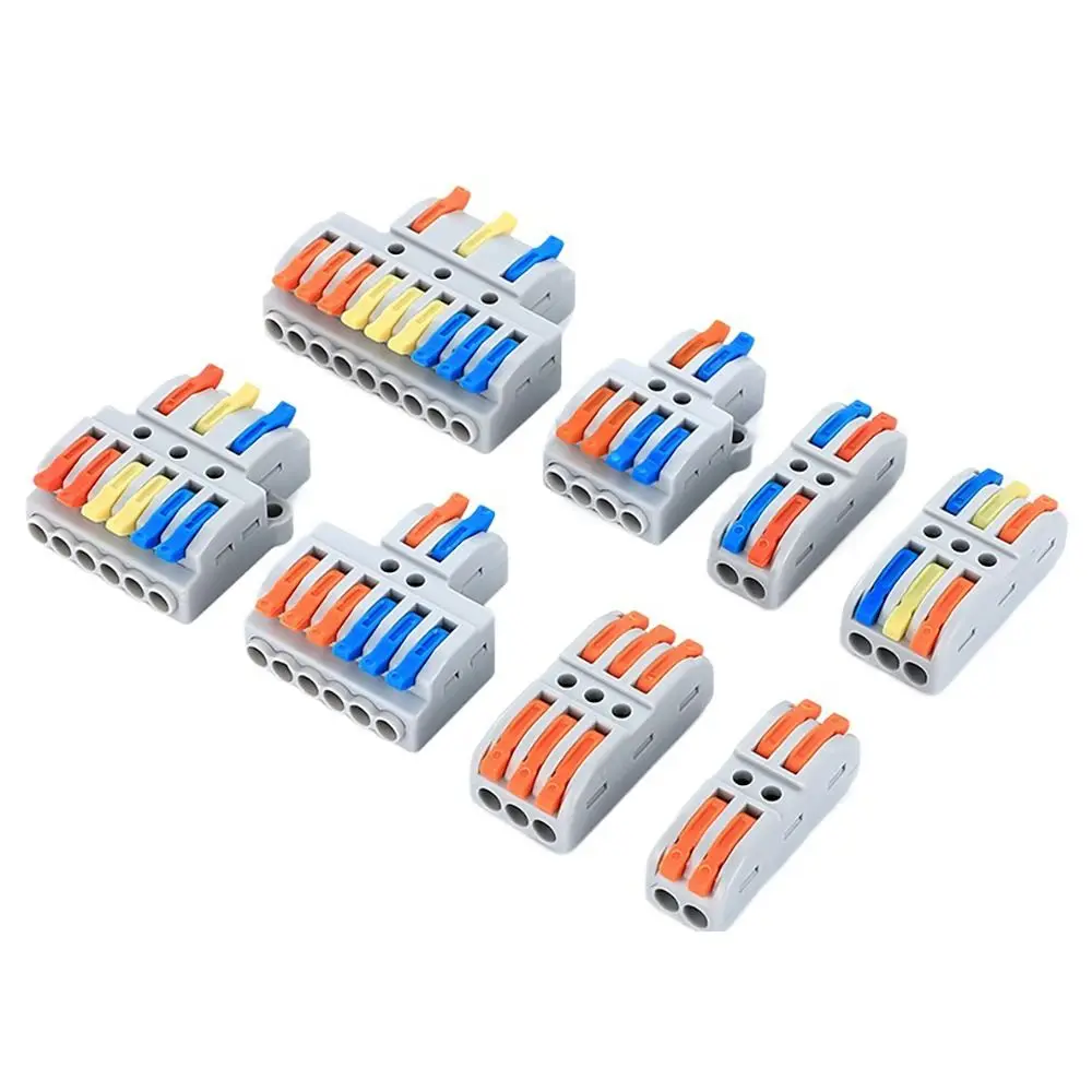 1pc Wire Connector Quick Splitter Mini Splicing Universal Conductor Wiring Cable Terminal Block Electrical Connectors
