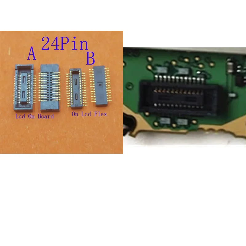 1-20Pcs Lcd Display Screen Touch FPC Connector Flex Cable Plug Board For Garmin HR Fenix 5s Plus 5X 5 3 Fenix5 Fenix3 24 Pin