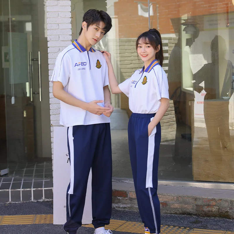 Uniformes escolares de guardería C113, ropa para niños, traje deportivo de salida de primavera, clase de graduación