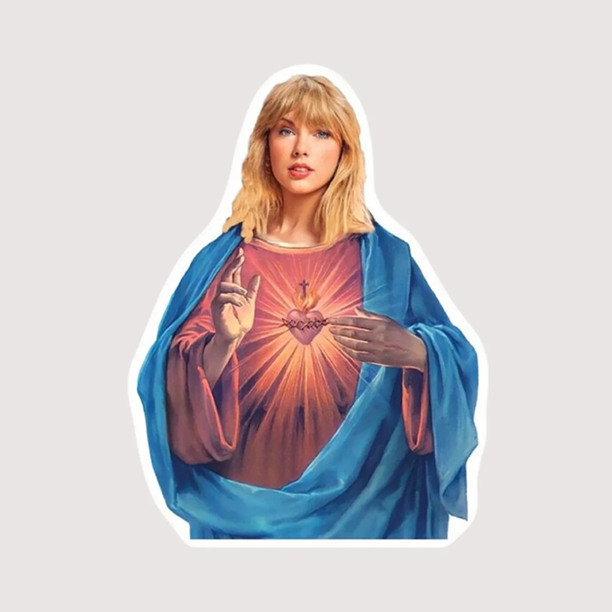 16 Taylor Swift Jesus Stickers for Laptops, Water Bottles, Bags, Phone Cases