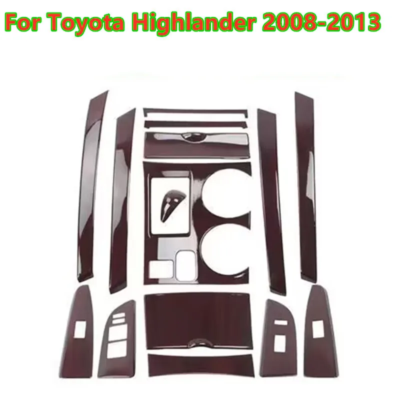 

Глянцевая деревянная накладка на панель переключения консоли для Toyota Highlander 2008-2013 гг.