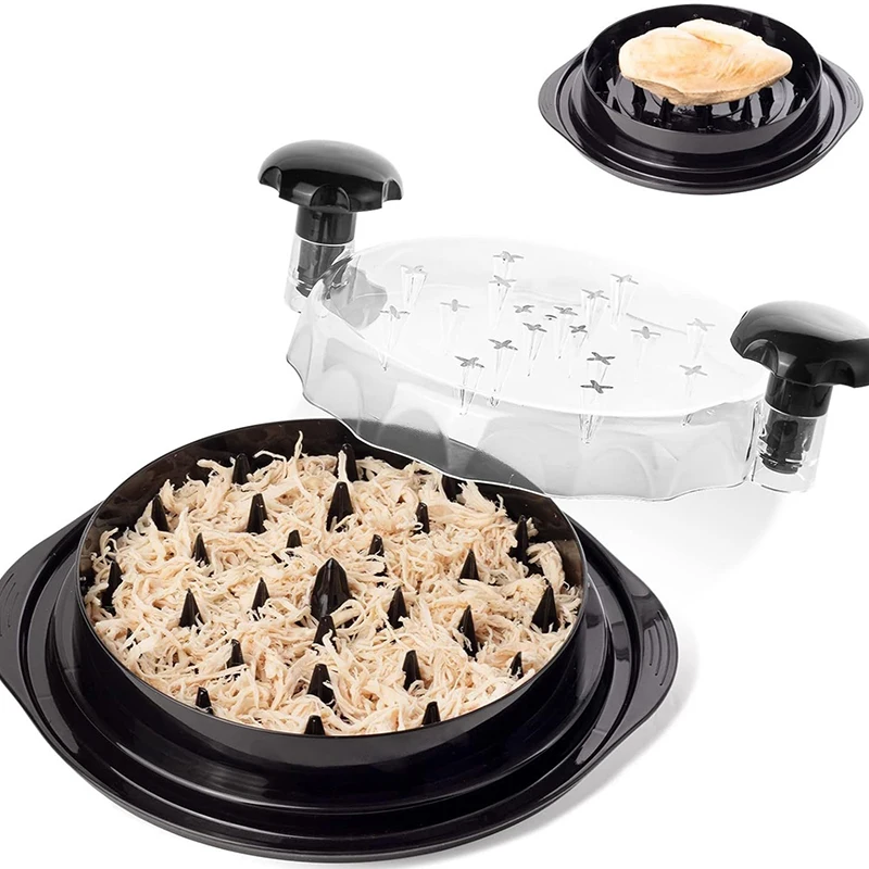 Transparent Lid Chicken Shredder Shredding Separation Mincing Grinder Machine With Lid For Shredding Chicken Pork Beef Tool