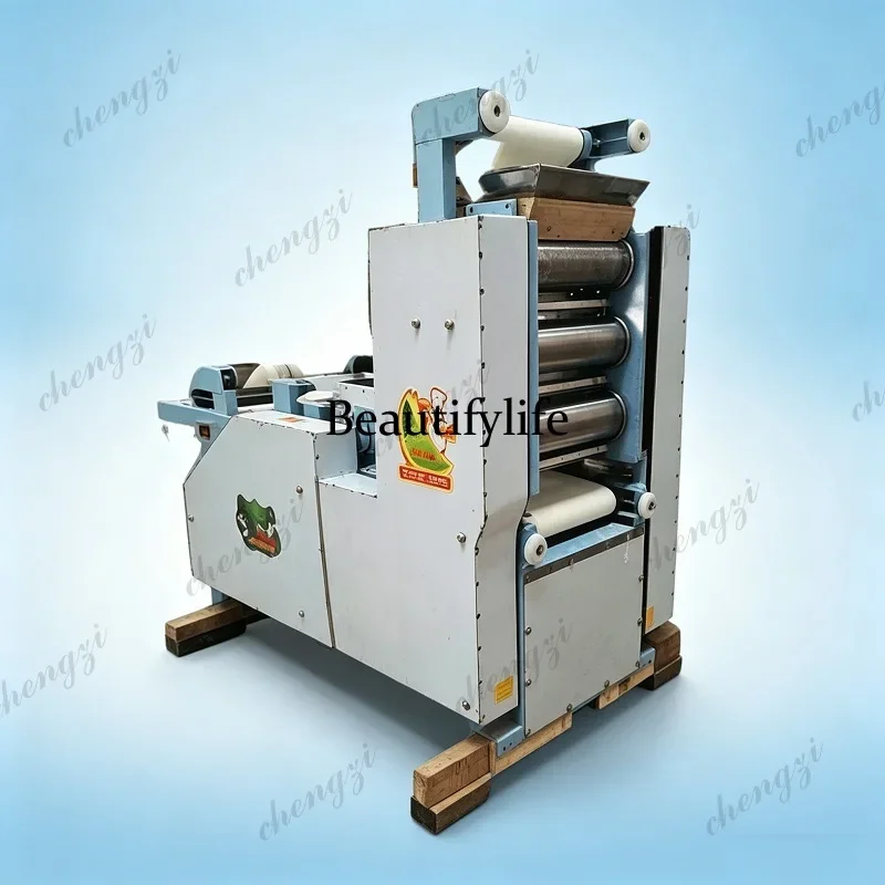 AB AB02  Automatic Tortilla Roti Press Machine Commercial Flat Bread Dough Sheeter For Pizza Base Dumpling Wrapper Production