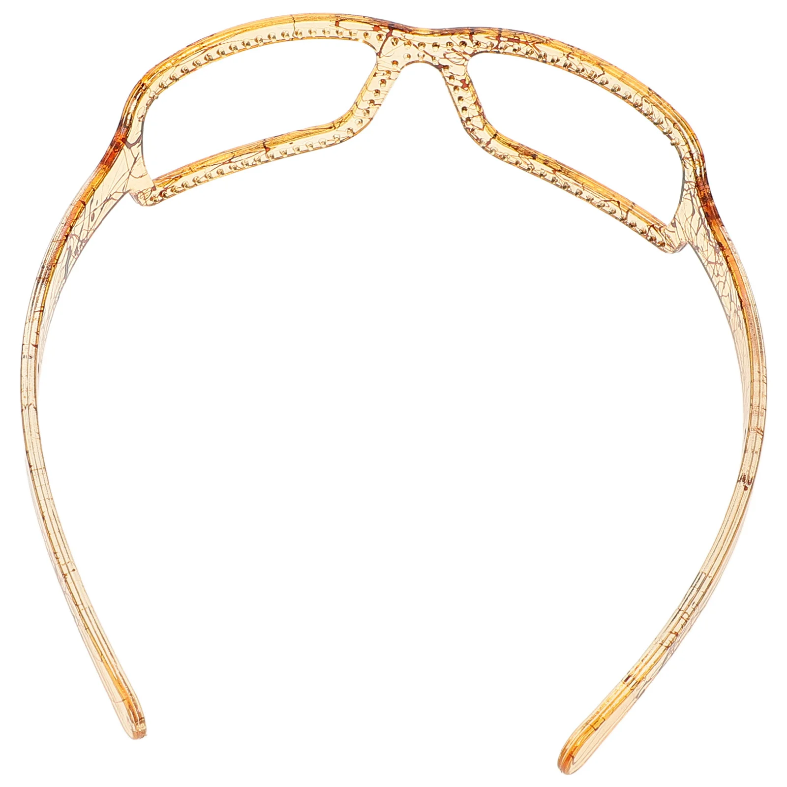 

Stylish Resin Headband Lightweight Plastic Hairband For Women Sunglasses Shaped No Pressure Comfortable Daily Wear Face Washing