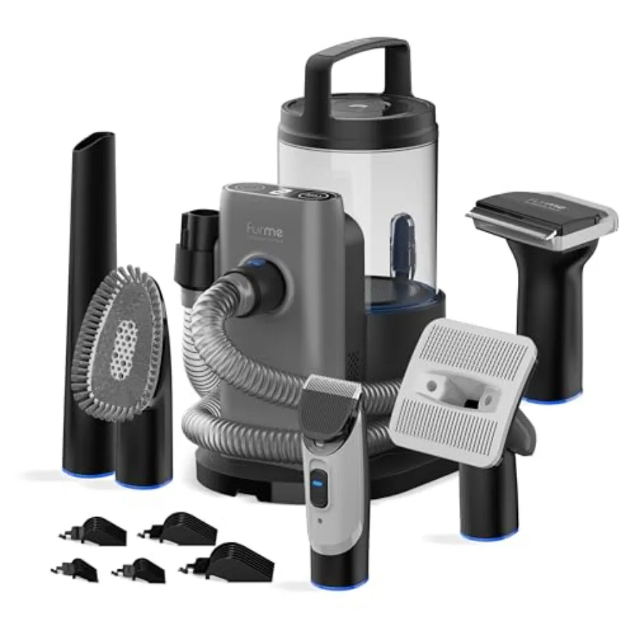Professional Plus Pet Grooming Vacuum Kit - Cat and Dog Grooming Kit for Easy Pet Care at Home Quiet and Safe Dog Hair Remover