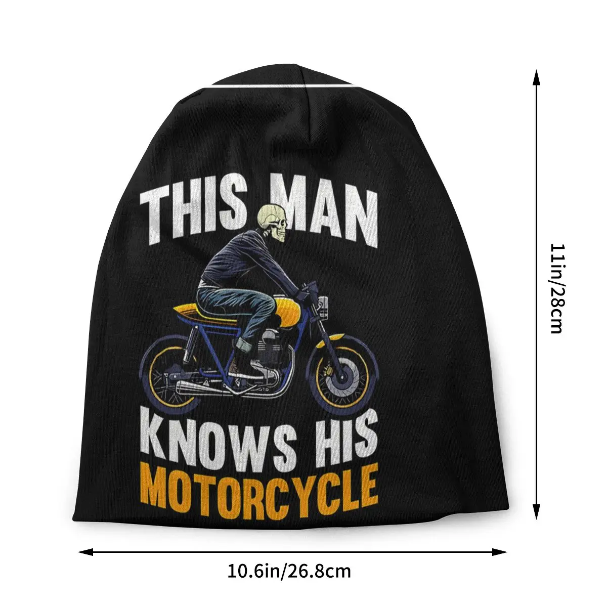 This Man Knows Thin Bonnet Homme Outdoor Motorcycle Cartoon Skullies Beanies Caps Novelty Hats