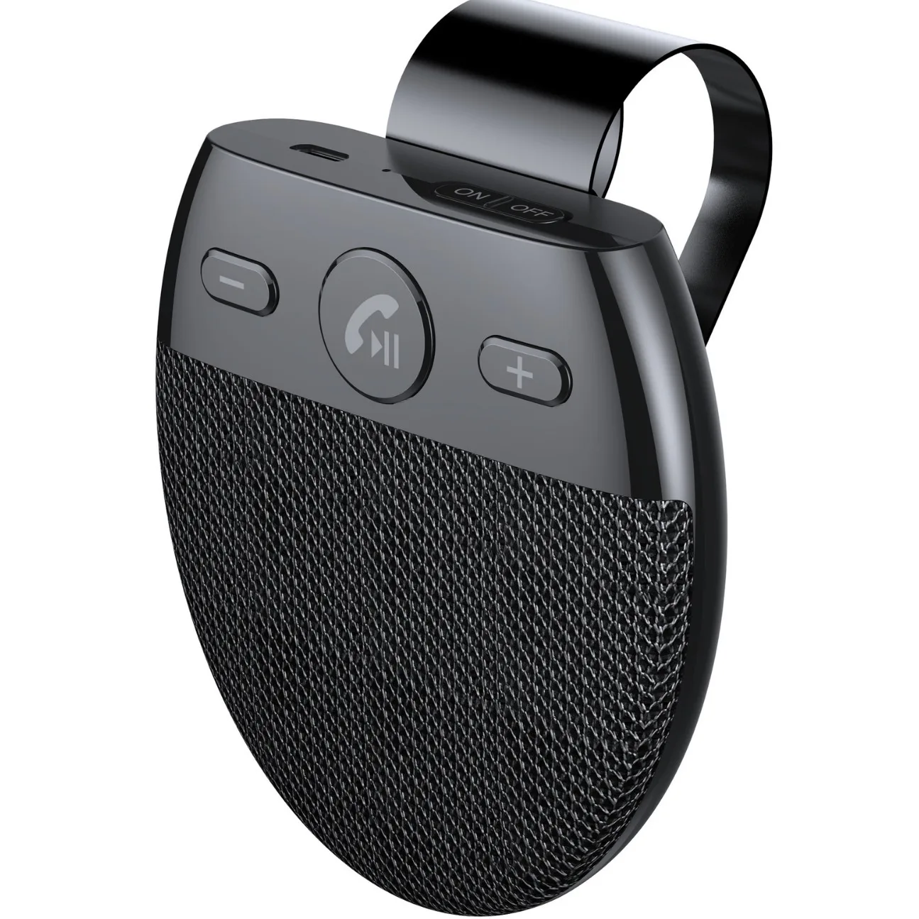 Автомобильный Bluetooth-гарнитур SP11 для солнцезащитного козырька, Bluetooth-гарнитура для автомобиля с функцией громкой связи, автомобильный Bluetooth-адаптер с голосовыми подсказками
