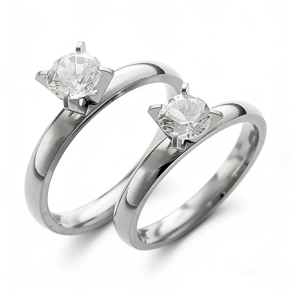 Exquisite Fashion Silver Color Engagement Rings for Women Fashion White Zircon Stones Ring Anniversary Bridal Wedding Jewelry