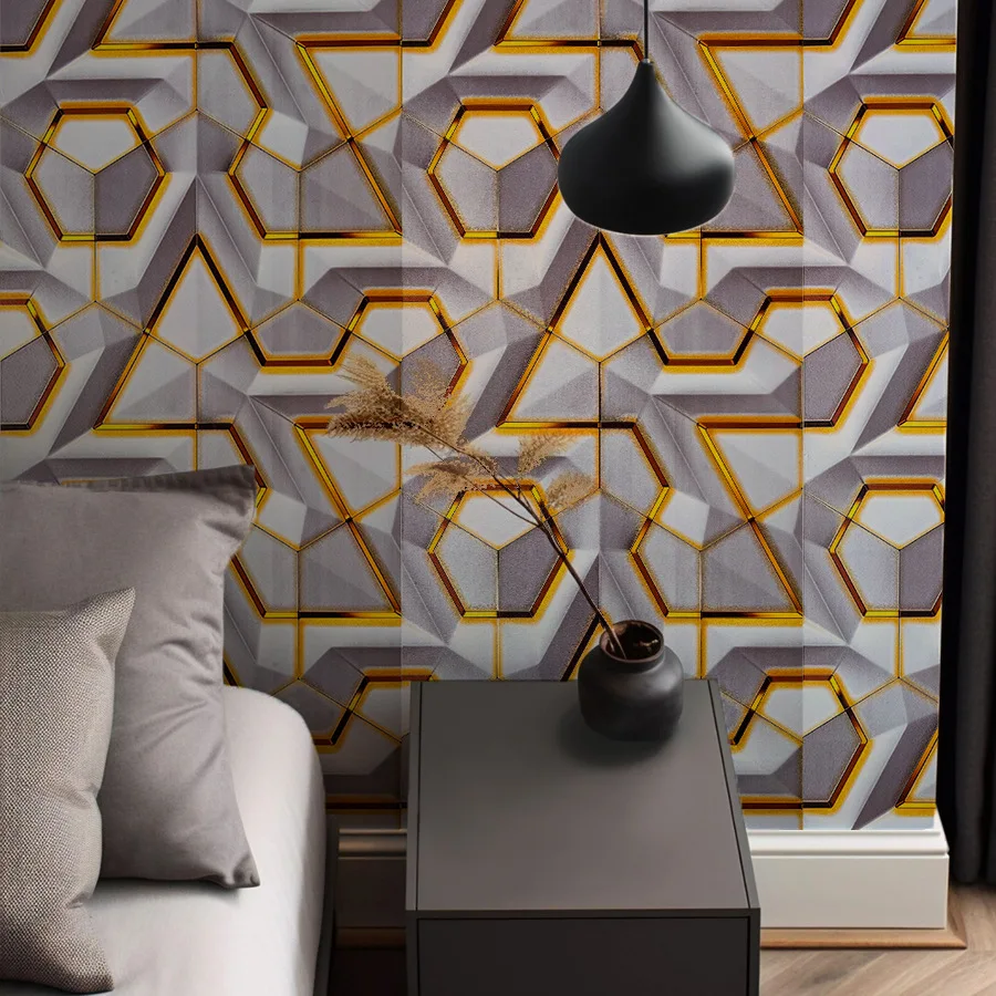 PVC Wallpaper Wall Stickers High-end E-sports Style Bar Living Room Bedroom Self-adhesive Waterproof and Moisture-proof Stickers