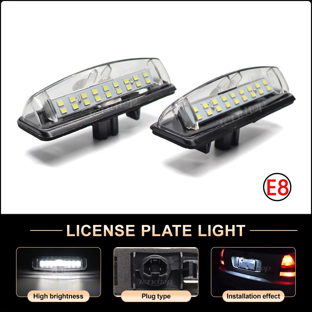 For Toyota Camry/Aurion Avensis Verso Echo Prius LEXUS Is200 / Is300 1999-2005 Number Lamp License Plate Light Night Lighting