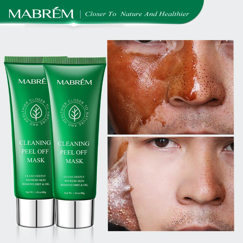 MABREM Yurong Mask Whitening Moisturizing Acne Removal  Exfoliating Oil Mild  Non-irritating 2pcs Deep Cleaning Peeling Mask