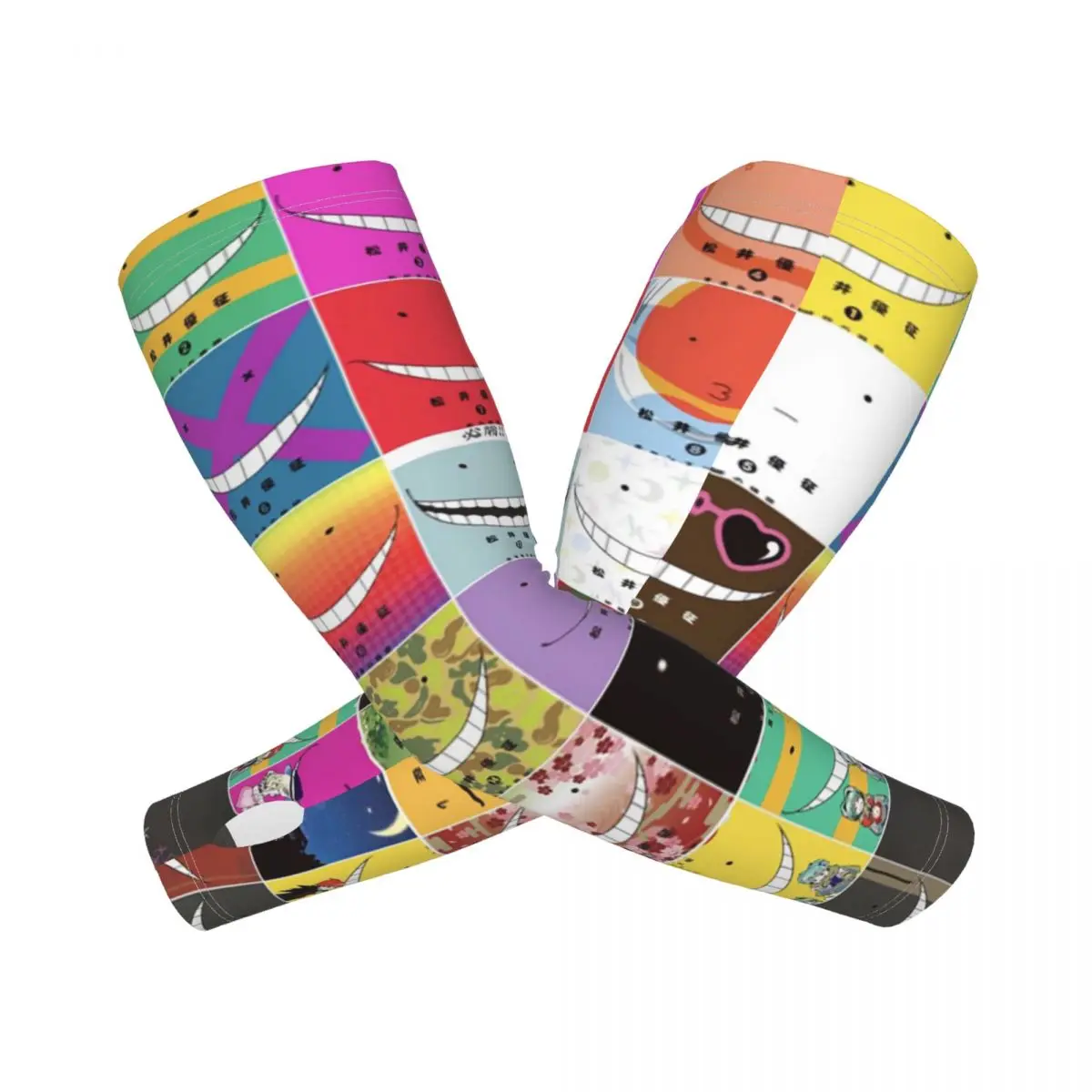 اغتيال الفصول الدراسية الأخطبوط كورو سينسي في الهواء الطلق أكمام أذرع تبريد الشمس الأشعة فوق البنفسجية غطاء للحماية الصيف الحرير الجليد الدراجات أكمام الوشم