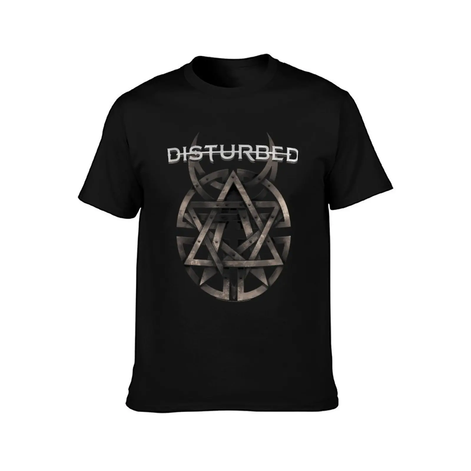 Disturbed logo T-Shirt Summer Casual Cotton Tee Oversized Streetwear Tops Vintage Graphic Print Loose Fit Short Sleeve