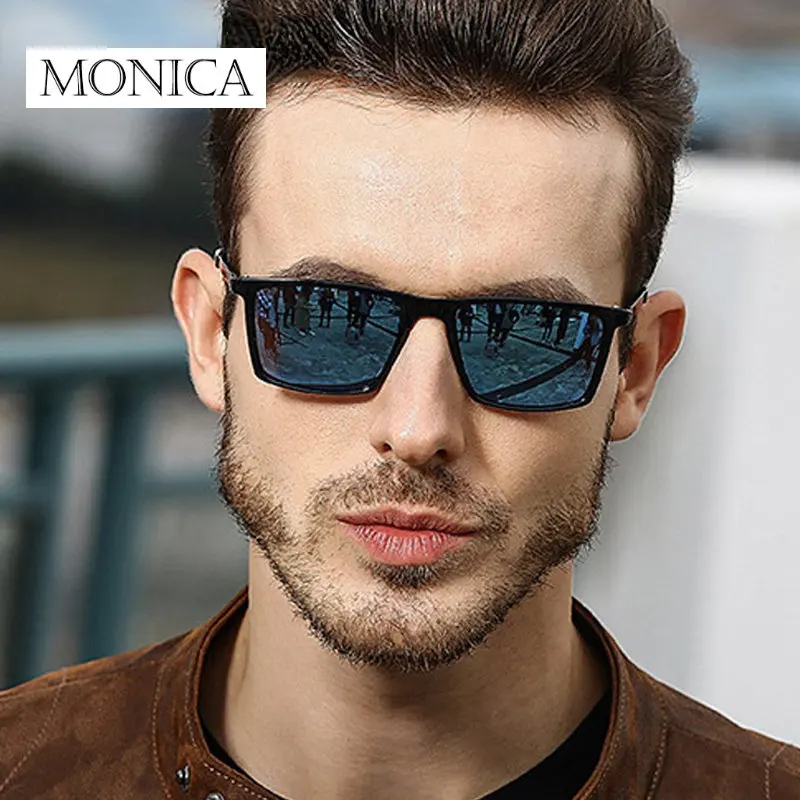 Rectangle Polarized Sunglasses For Men 2024 Luxury Brand Designer Square Sun Glasses Fashion Vintage Retro zonnebril vintage