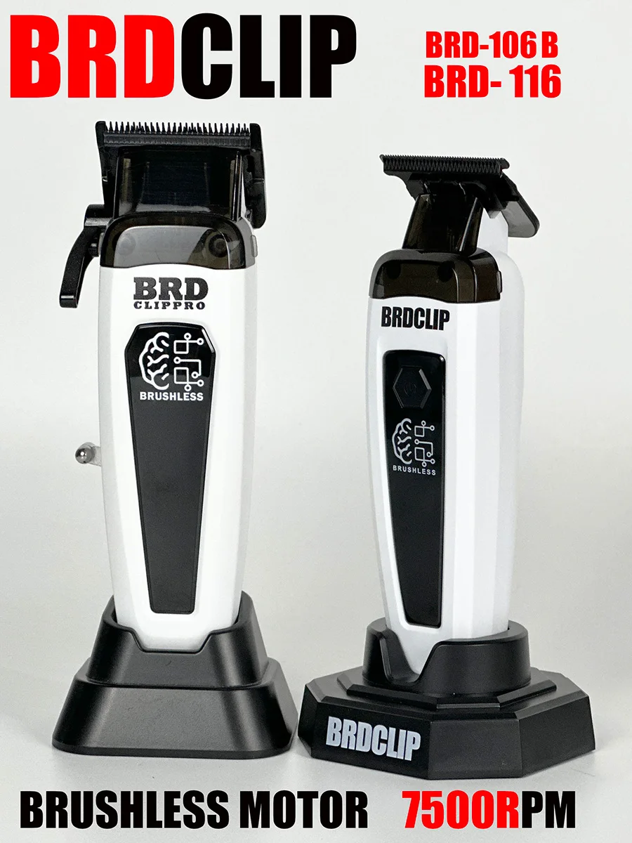 BRDCLIP 106B 116 7500 RPM Borstelloze Motor Haar Snijmachine Kit Professionele Tondeuse Kapper Salon Tondeuse voor Mannen - afbeelding 2