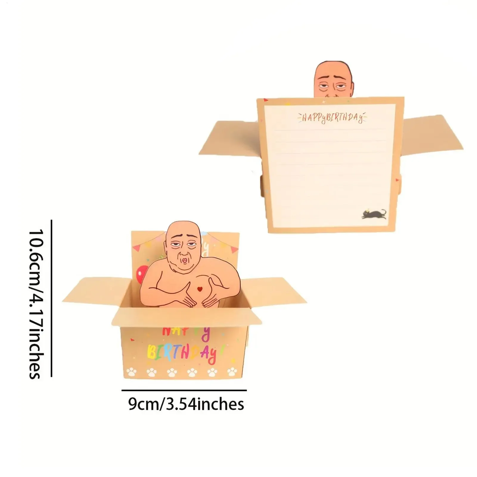 بطاقة عيد ميلاد سعيد، بطاقات عيد ميلاد للنساء، مذكرة احتفال ثلاثية الأبعاد، رسالة نعمة إبداعية للسفر والتجمعات العائلية والأصدقاء #6