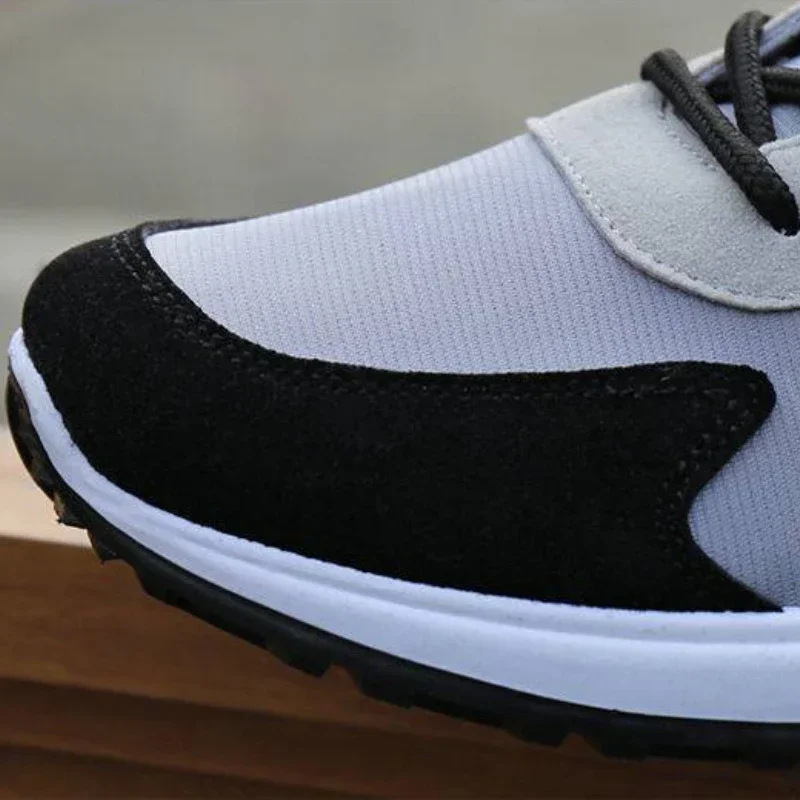 Sports Shoes for Men Lace Up Breathable Men Running Shoes Trendy Non-slip Training Shoes Thick Bottom Tenis Men Casual Sneakers