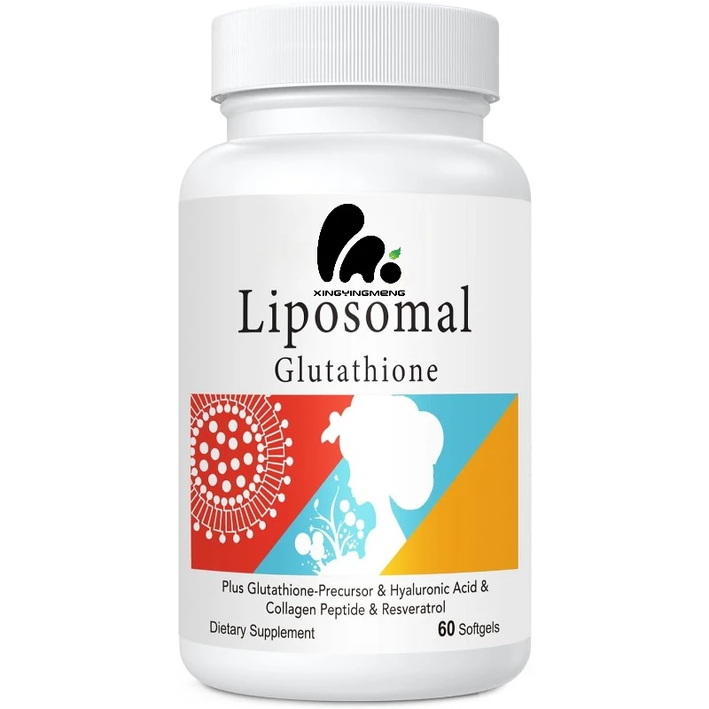 Liposome glutathione soft gel, high absorption glutathione supplement, antioxidant, gluten free and non transgenic, 60 soft gel