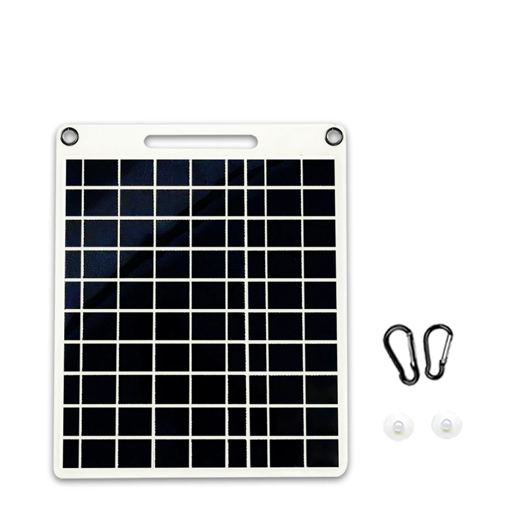 100W Waterproof Solar Panel Portable Dual USB 5V Solar Charger for Outdoor Camping Home Emergency Phone Power Bank Charging - view 2