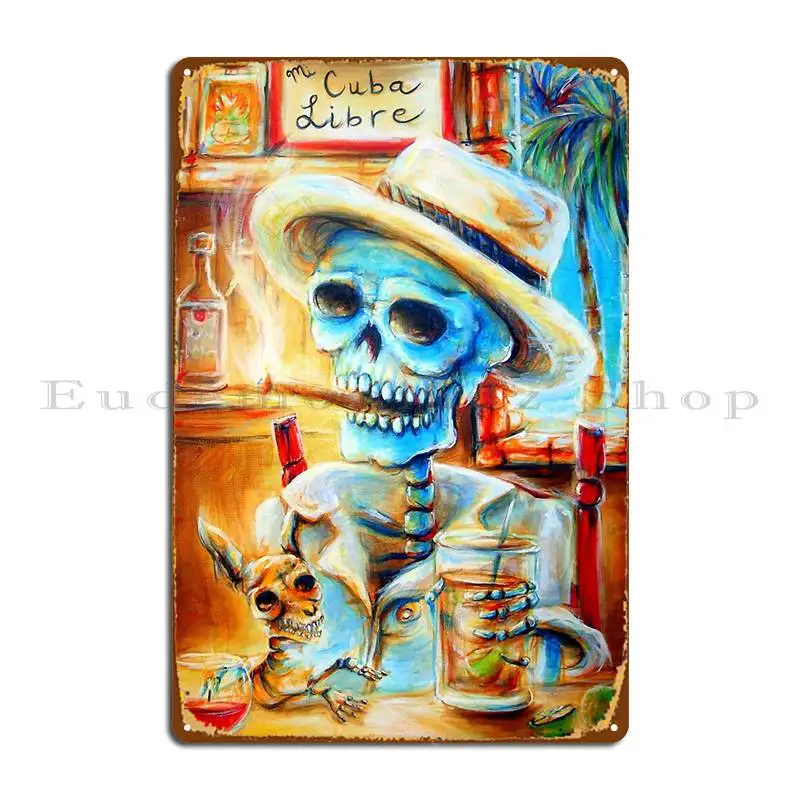 Mi Cuba Libre Metal Plaque Poster Create Wall Custom Club Plaques Pub Tin Sign Poster