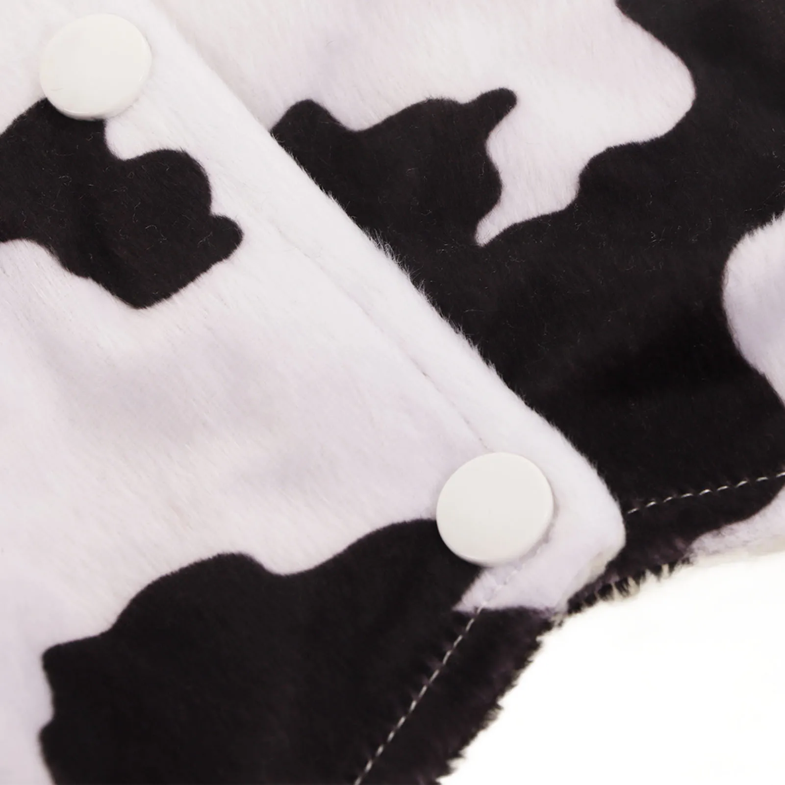 Puppy Clothes Cow Pattern Convenient Practical Reliable Protection Dog Clothes Black White For Medium To Large Dog Daily Clothes