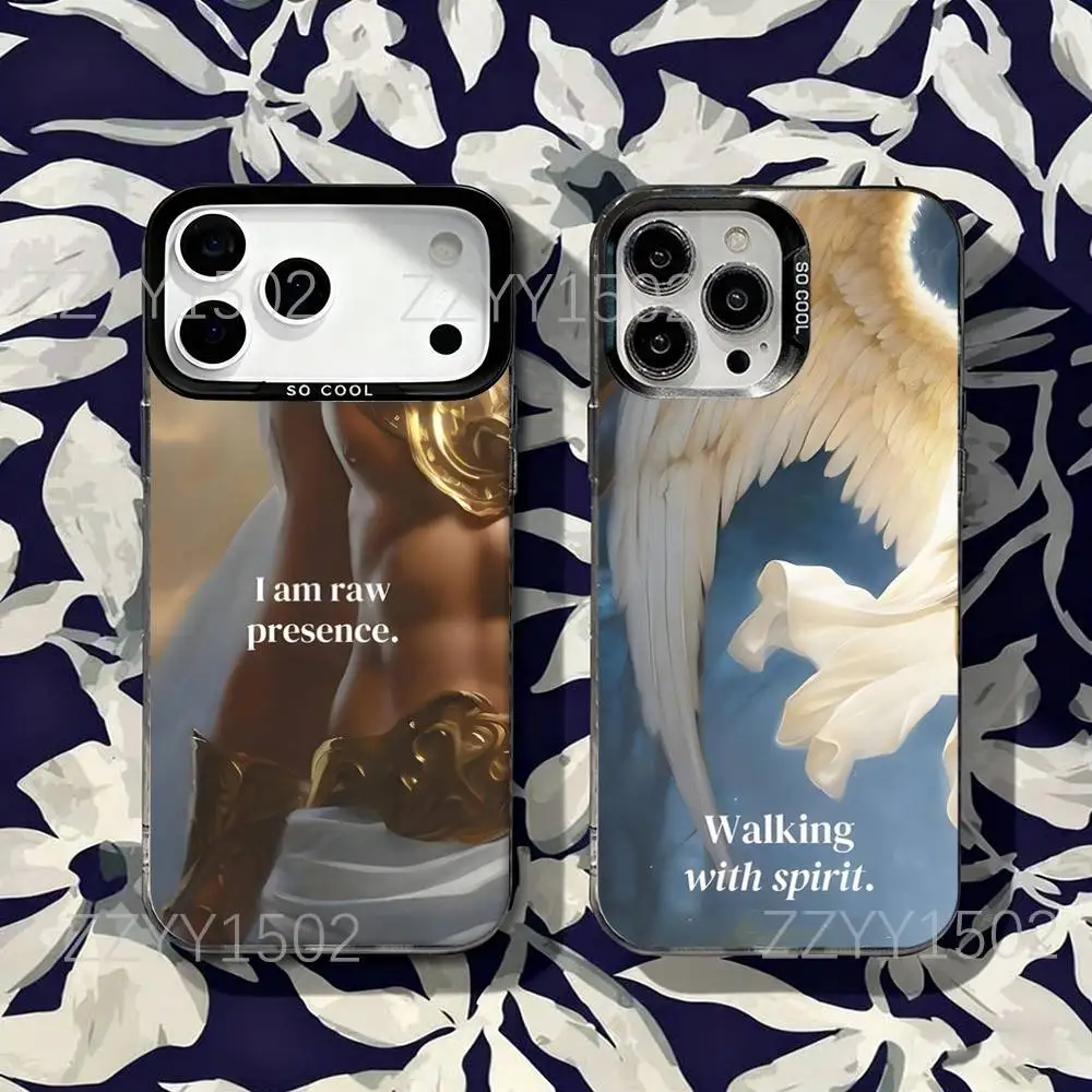 

Greek Mythology Goddess Diana Phone Case For iPhone 17,16,15,14,13,12,X,8,Pro,Max,Plus,SE4,Air,Mini HD Black IMD Matte