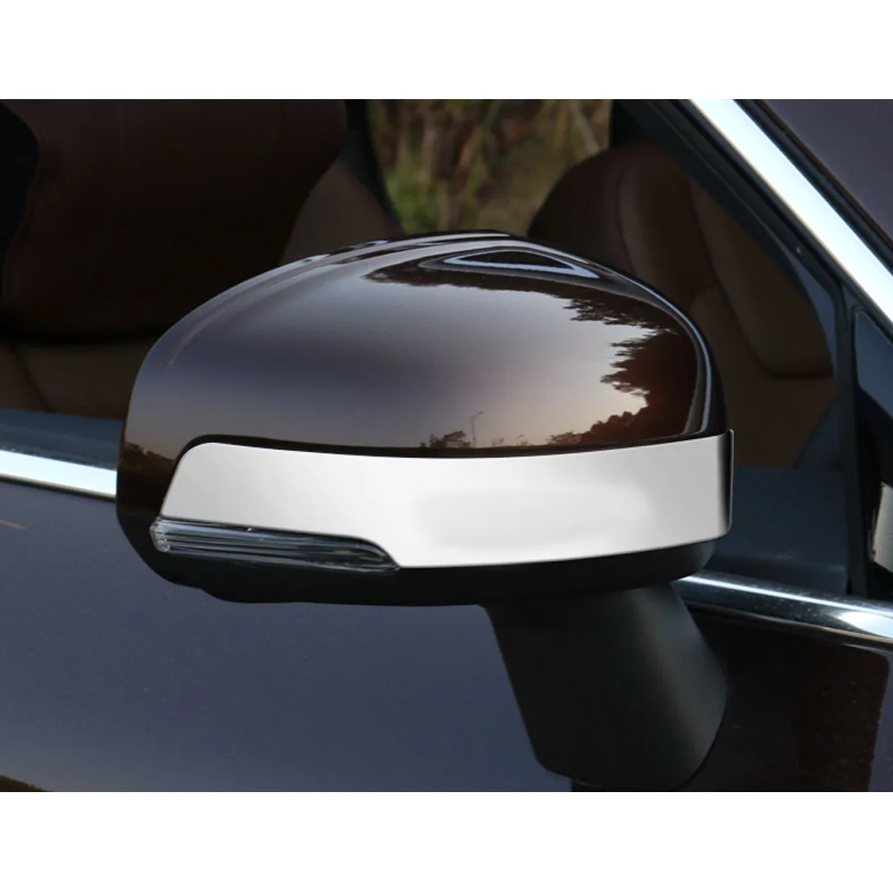 For Volvo XC60 2018 2019 2020 2021 Car Body ABS Chrome Back Rear View Rearview Side Mirror Cover Stick Trim Frame Lamp Eyebrow