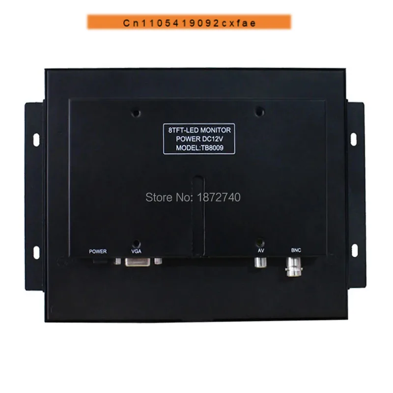 CHJ 8 Inch LCD Monitor Industry Open Frame Industrial display screen 4:3 VGA AV BNC