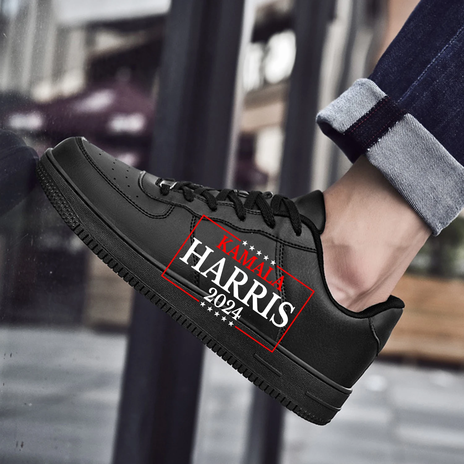 

Kamala Devi Harris 2024 I'm Speaking Joe Biden AF Basketball Mens Womens Sports Running High Quality Flats Force Custom Shoe