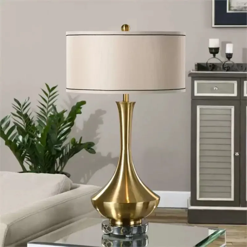 Everbright Store Minimalist Postmodern Metal Marble Living Room Desk Lamp, Nordic Art Creative Model Study Room Lamp