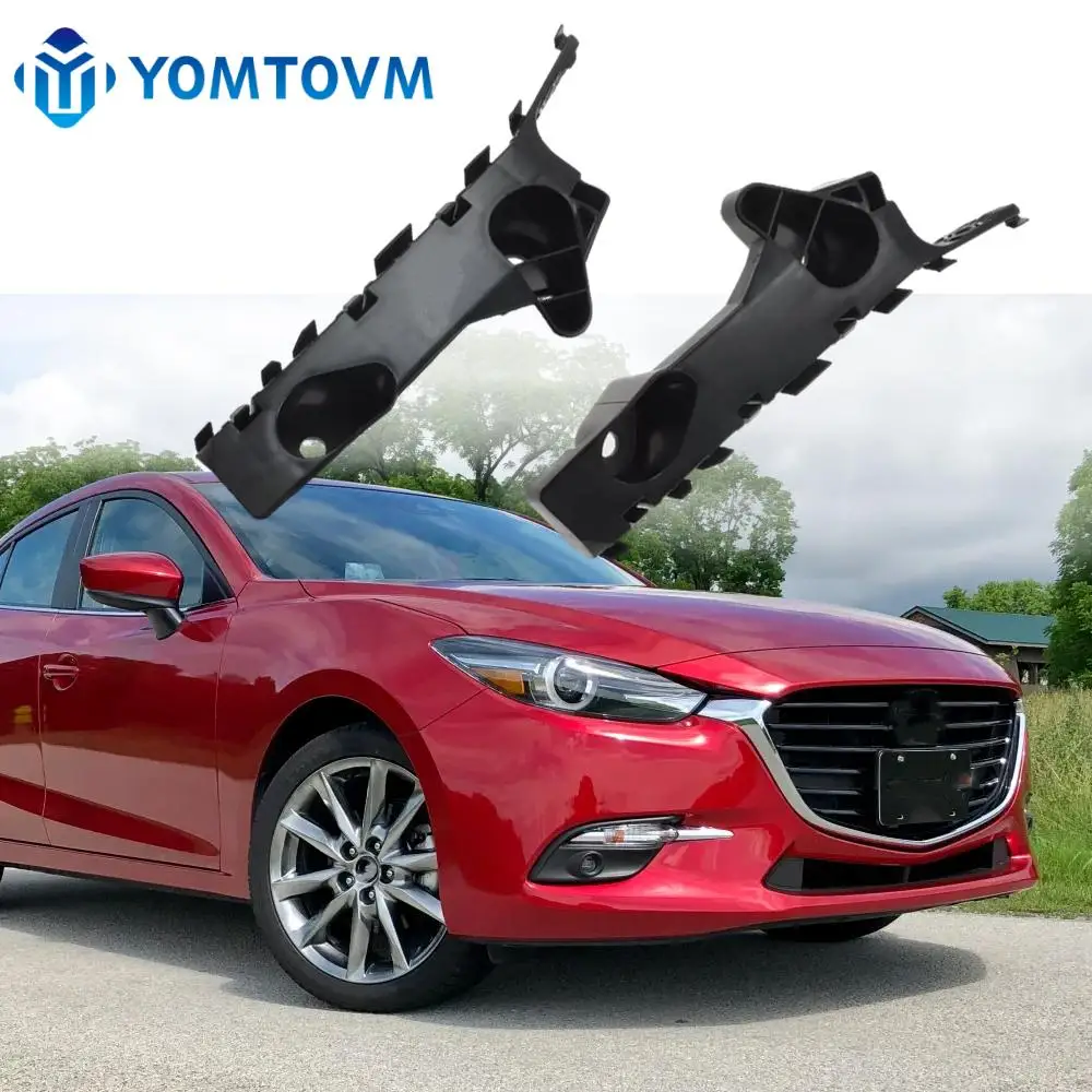 1 Pair Right+Left Car Front Bumper Support Bracket For Mazda 3 Sedan 2014 2015 2016 2017 2018 BHN1500T1F BHN1500U1E