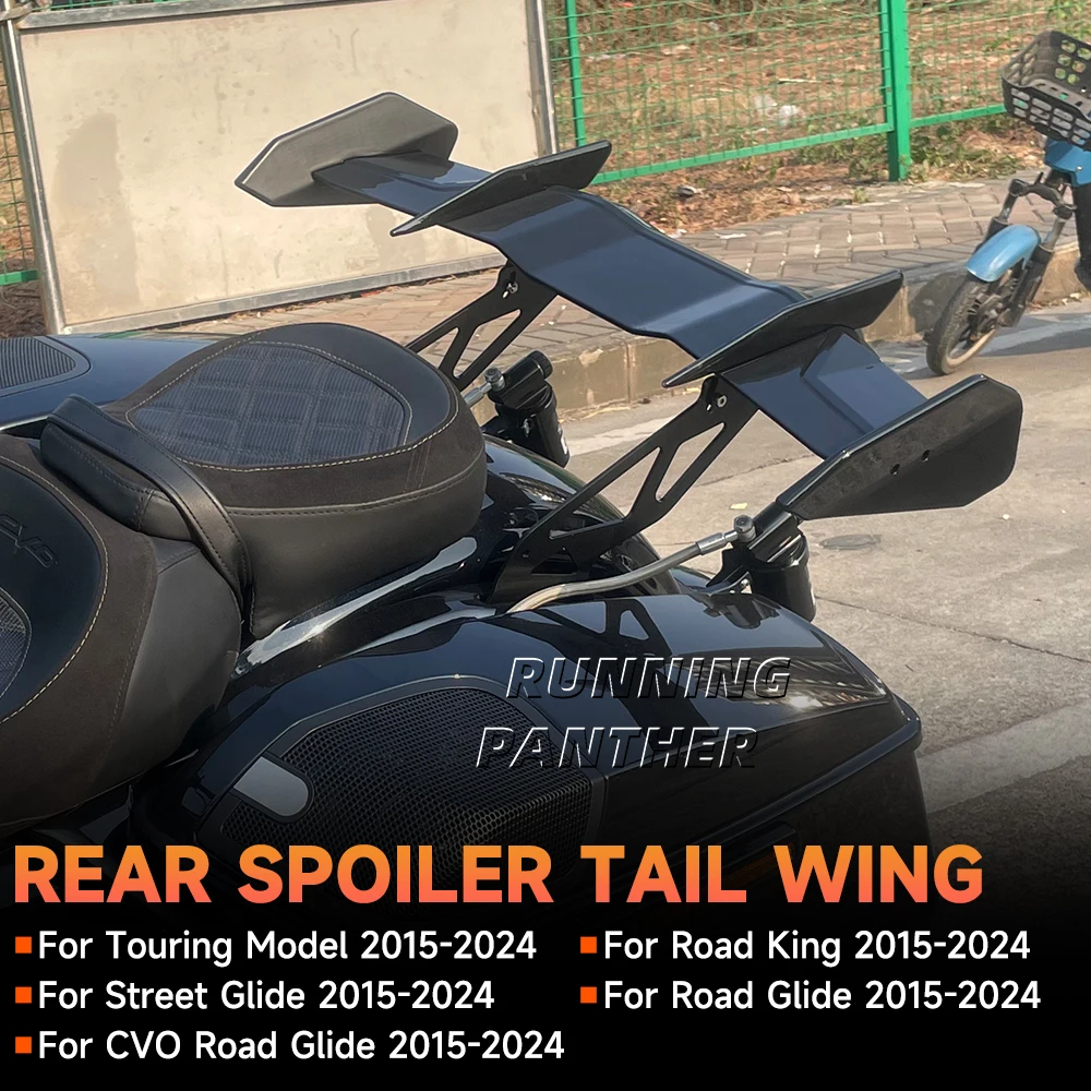 

NEW For Harley CVO Road Glide Street Glide Road King 2015-2024 Rear Spoiler Wing Tail Wing Suitable Motorcycle Parts