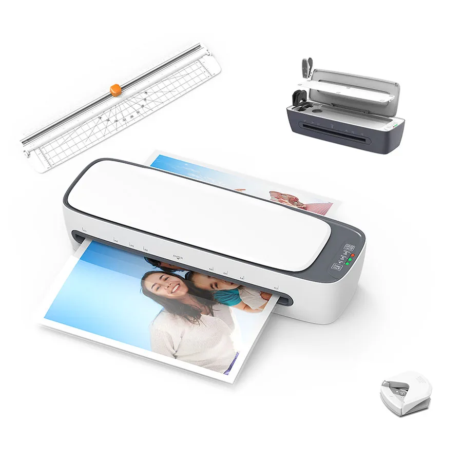 Home School Office 125mic 6 in 1 A3 Laminator Machine kit with trimmer Corner rounder Puncher