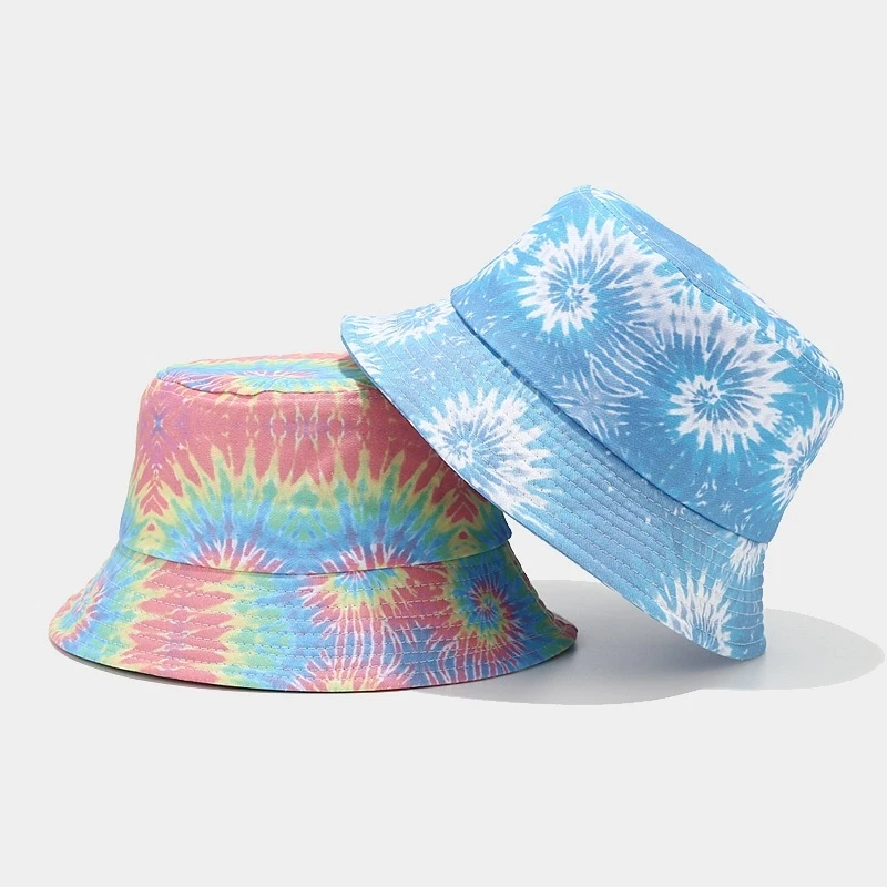 Neue Baumwoll-Flat-Top-Fischerhüte für Damen, europäische und amerikanische Mode, trendiger, lässiger Sonnenschutz-Bucket-Hat für den Sommer