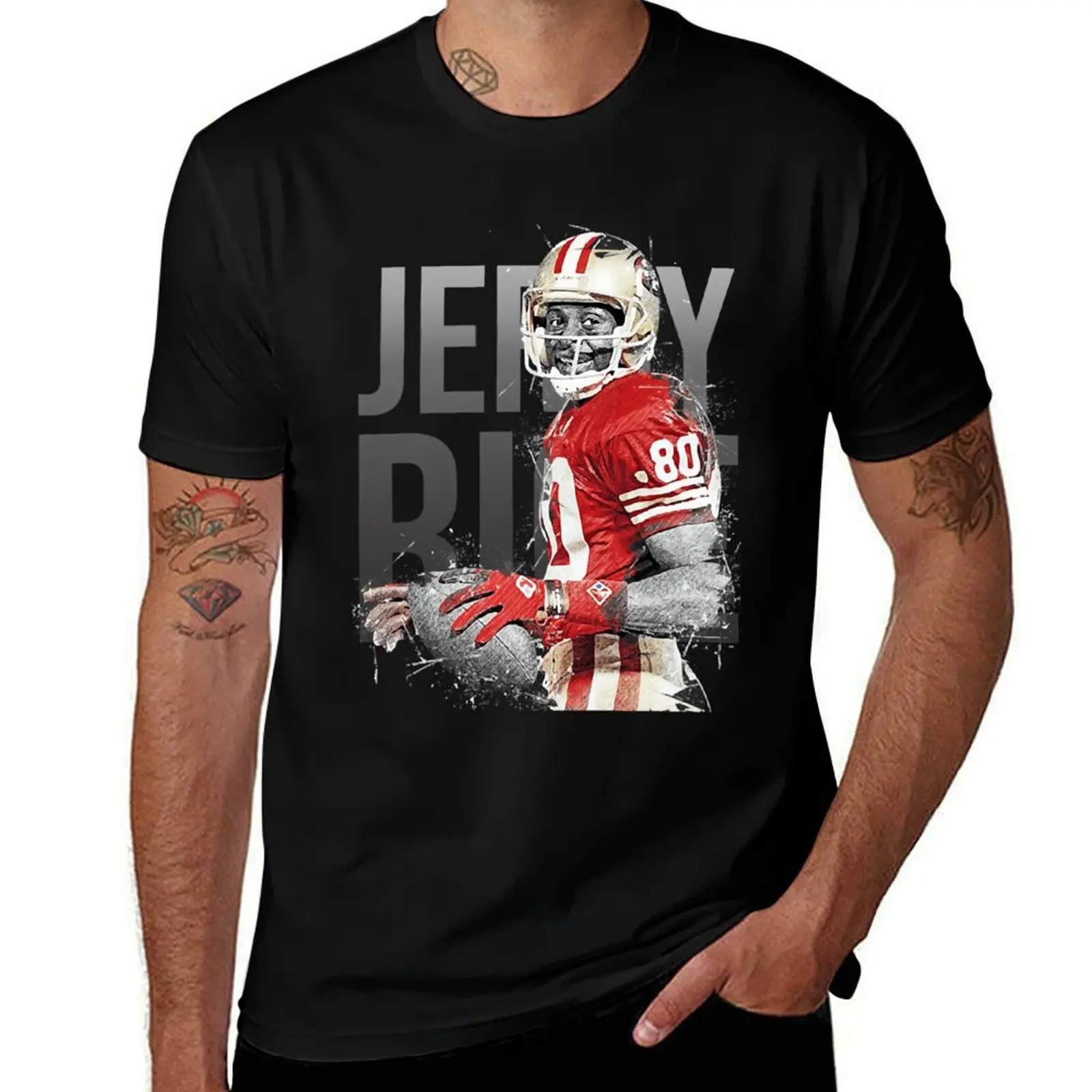 

Jerry Rice T-Shirt t shirts with prints black cotton t-shirt plain for man package t shirt man cotton T-shirt