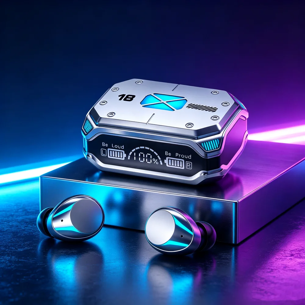 Wireless Headphones Wireless Earbuds Secure-fit Bluetooth Earphones Include Multiple Silicone Tip Sizes for Personalized Comfort