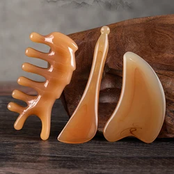 Resin Face Lifting Guasha Scraping Massage Facial Scraper Tool Eye SPA Massage Plate Reduce Puffiness Nose Lifting Nose Massager