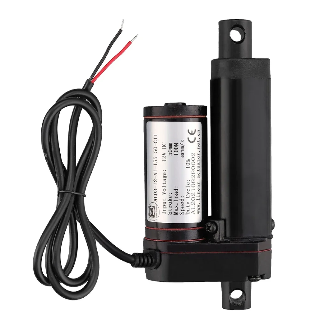 100N 300N 300linear lineer aktüatör 50mm 100mm 150mm 200mm inme lineer sürücü elektrik motoru DC12V elektrikli lineer aktüatör